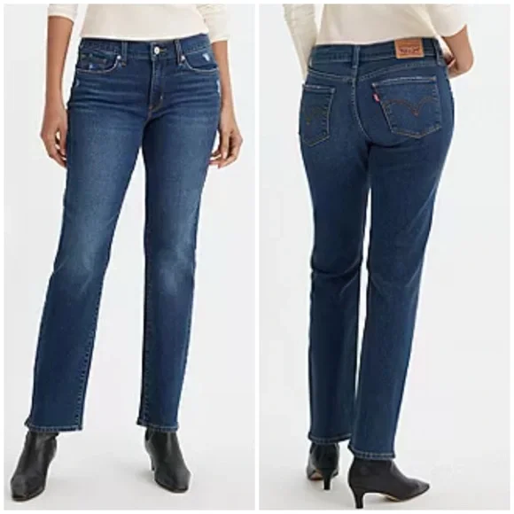 Levi's Classic Straight Mid-Rise Jeans - Picture 7 of 8